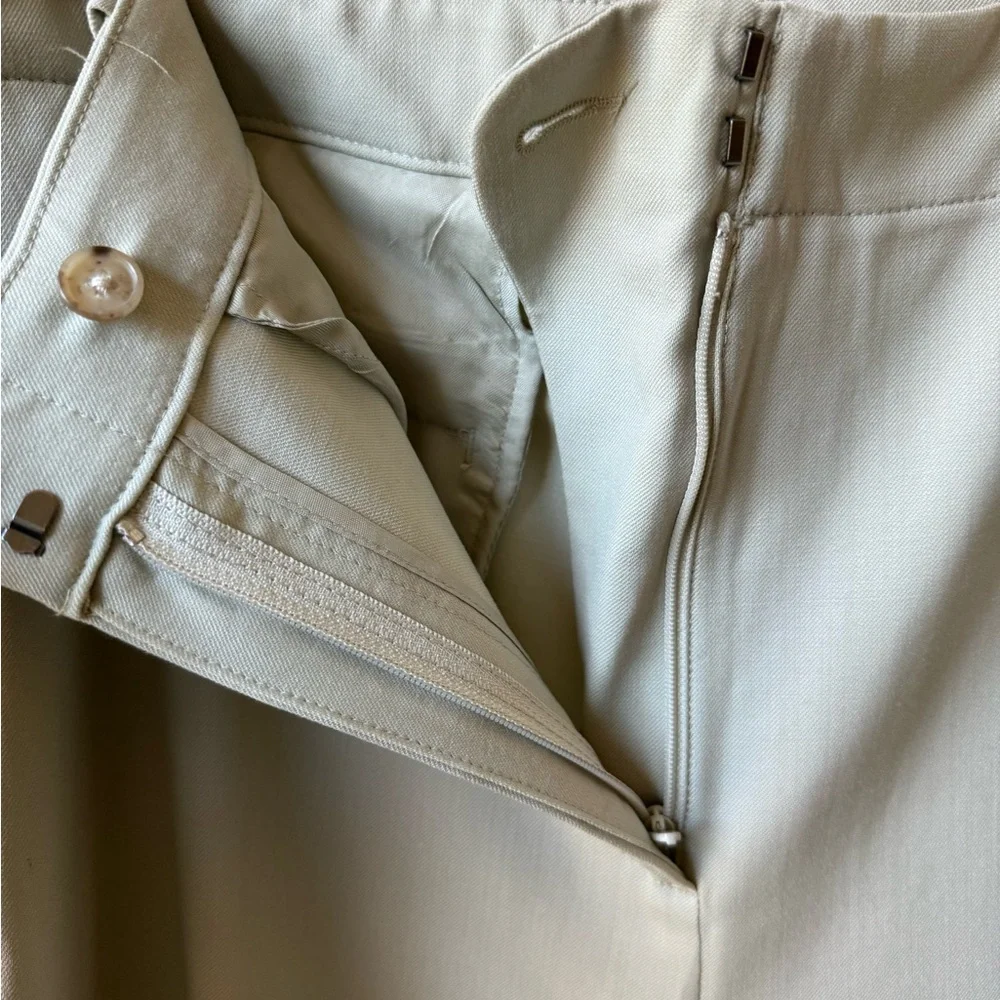 BANANA REPUBLIC Wide Leg Wool Blend Trousers Pants Neutral Office High‎ Rise 6